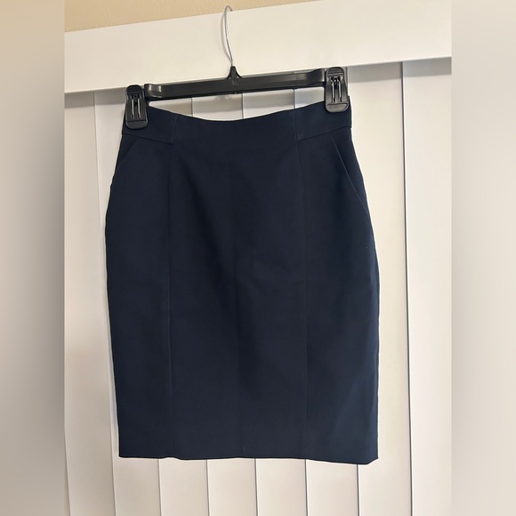 H&M Dark Blue Pencil Skirt - Picture 1 of 4